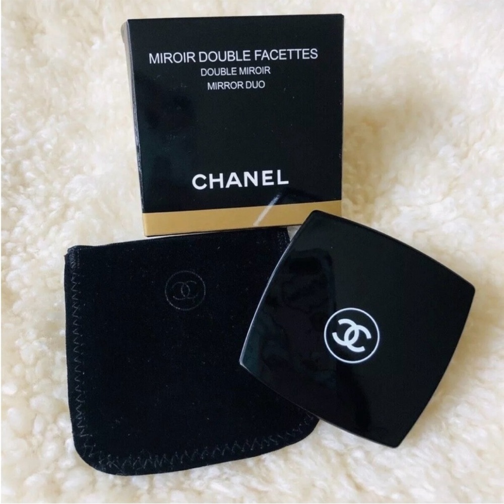 Black Chanel Double Mirror